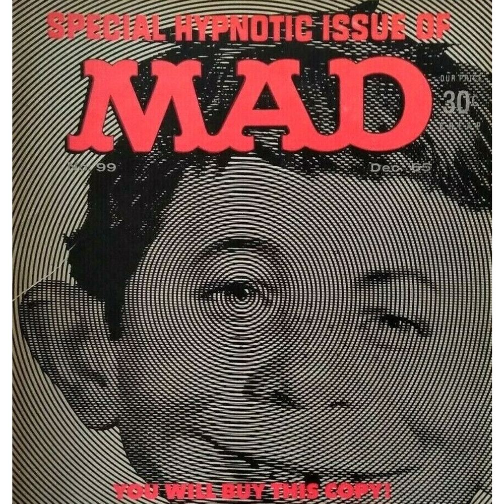 MAD Magazine Dec 1965 Issue No 99 Horror Movie Hypnotic The Virginian Western TV
